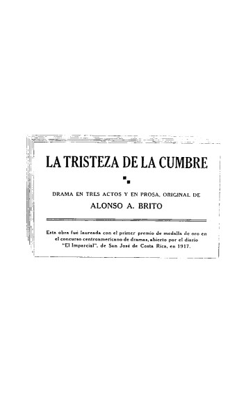 La tristeza de la cumbre. El corazón del pueblo